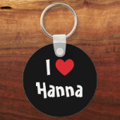 I Liebe Hanna Schlüsselanhänger (Vorderseite)