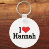 I Liebe Hannah Schlüsselanhänger (Vorderseite)