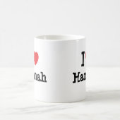I Liebe Hannah T - Shirt Kaffeetasse (Mittel)