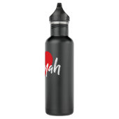 I Liebe Hannah Vorname Tshirt, das ich herz lange Edelstahlflasche (Rechts)