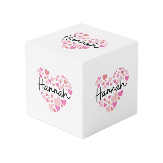 I Liebe Hannah Würfel (Vorderseite Schrägansicht)