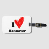 I Liebe Hannover Gepäckanhänger (Vorderseite (Horizontal))