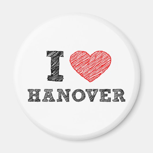 I Liebe Hannover Magnet (Vorne)