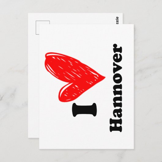 I Liebe Hannover Postkarte (Vorne/Hinten)