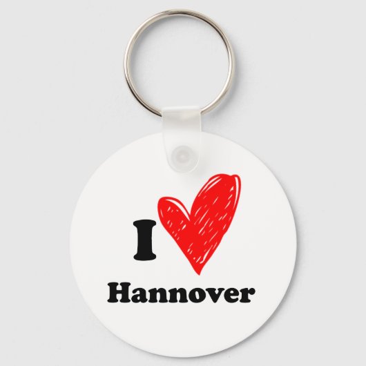 I Liebe Hannover Schlüsselanhänger (Vorderseite)