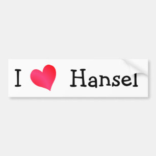 I Liebe Hansel Autoaufkleber
