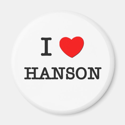 I Liebe Hanson Magnet (Vorne)