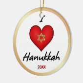 I Liebe Hanukkah Ornamente (Links)