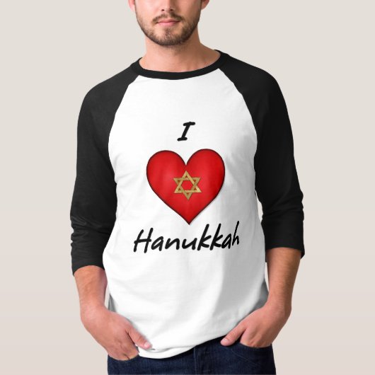 I Liebe Hanukkah T-Shirt (Vorderseite)