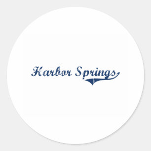 I Liebe Harbor Springs Michigan Runder Aufkleber