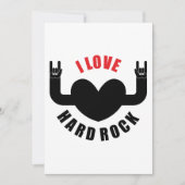 I Liebe Hard Rock Einladung (Vorderseite)