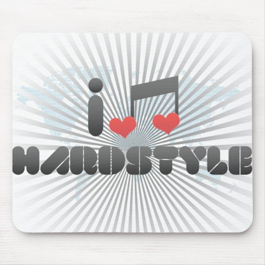 I Liebe Hardstyle Mousepad (Vorne)