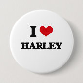 I Liebe Harley Button (Vorderseite)