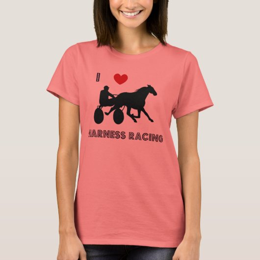 I Liebe Harness Racing T-Shirt (Vorderseite)