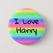 I Liebe Harry Rainbow Pride Button (Vorderseite)