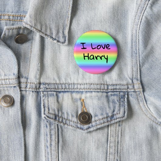 I Liebe Harry Rainbow Pride Button (Beispiel)