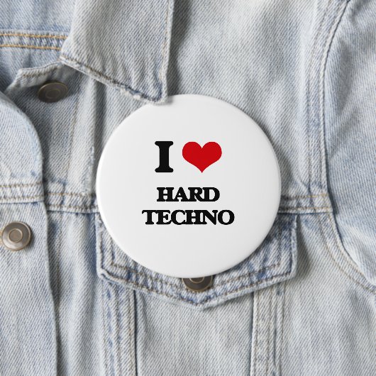 I Liebe HARTES TECHNO Button (Beispiel)