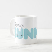 I Liebe-Häschen-(blaue) Tasse (Vorderseite Links)
