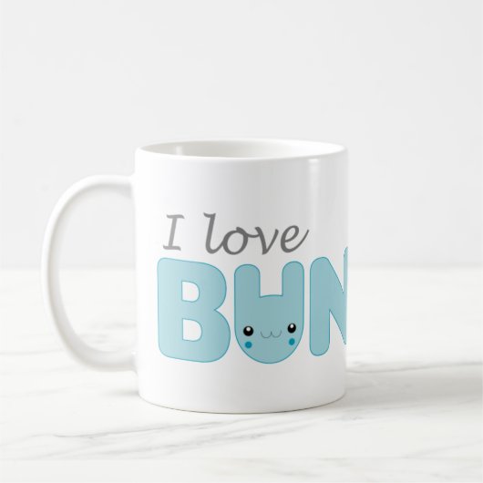 I Liebe-Häschen-(blaue) Tasse (Links)