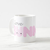 I Liebe-Häschen-(rosa) Tasse (Vorderseite Links)