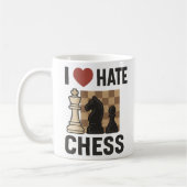 I Liebe Hass Schach Tasse (Links)