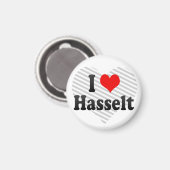 I Liebe Hasselt, Belgien Magnet (Vorderseite/Rückseite)