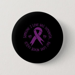 I Liebe hat Demenz Alzheimerheimer Bewusstsein Button
