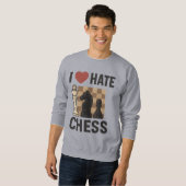 I Liebe Hate Schach Sweatshirt (Vorne ganz)