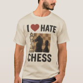 I Liebe Hate Schach T - Shirt (Vorderseite)