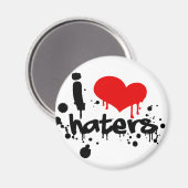 I Liebe Haters Magnet (Vorderseite/Rückseite)