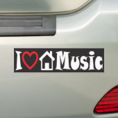 I Liebe-Haus-Musik-Autoaufkleber Autoaufkleber (Auf Auto)