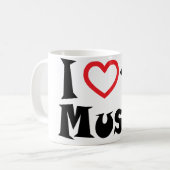 I Liebe-Haus-Musik Kaffeetasse (Vorderseite Links)