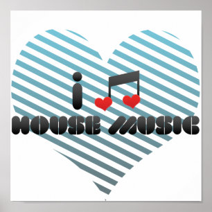 I Liebe-Haus-Musik Poster