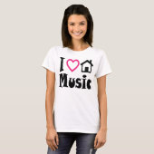 I Liebe-Haus-Musik-T-Shirt Licht T-Shirt (Vorne ganz)