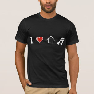 I Liebe-Haus-Musik-Verein-Mit einer Keule schlagen T-Shirt