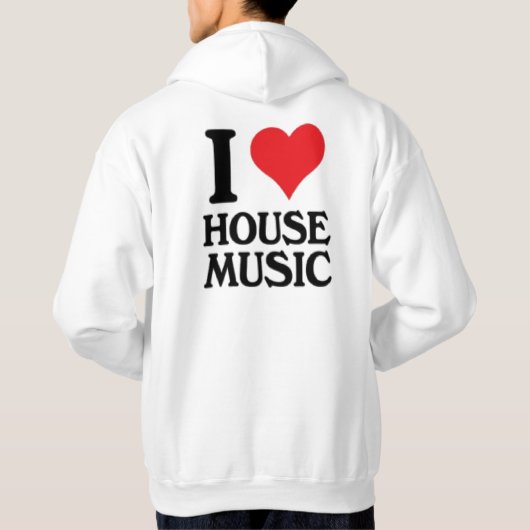 I LIEBE-HAUS-MUSIKHOODIE HOODIE (Rückseite)