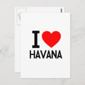 I Liebe Havana Postkarte (Vorne/Hinten)