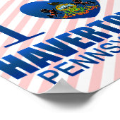 I Liebe Havertown, PA Poster (Ecke)