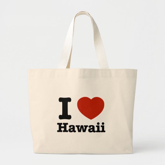 I Liebe Hawai Jumbo Stoffbeutel (Vorne)
