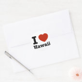 I Liebe Hawai Runder Aufkleber (Umschlag)