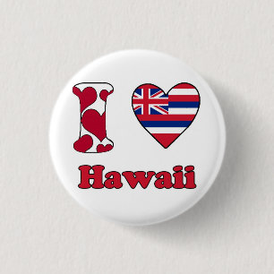 I Liebe Hawaii Button