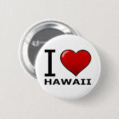 I LIEBE HAWAII BUTTON (Vorne & Hinten)