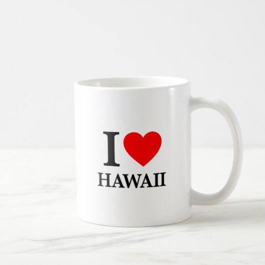 I Liebe Hawaii Kaffeetasse (Rechts)
