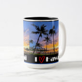 I Liebe Hawaii Lg Zweifarbige Tasse (VorderseiteRechts)