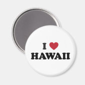 I Liebe Hawaii Magnet (Vorderseite/Rückseite)