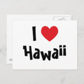 I Liebe Hawaii Postkarte (Vorne/Hinten)
