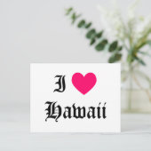 I Liebe Hawaii Postkarte (Stehend Vorderseite)
