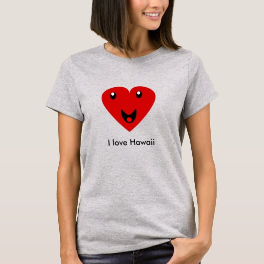 I Liebe Hawaii T-Shirt (Vorderseite)
