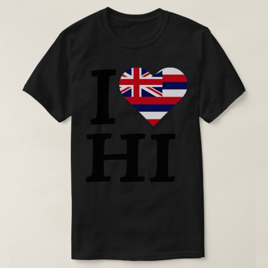 I Liebe Hawaii TShirt (Design vorne)