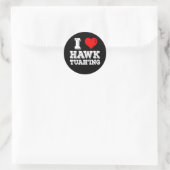 I Liebe Hawk Tuah'ing Funny Runder Aufkleber (Tasche)
